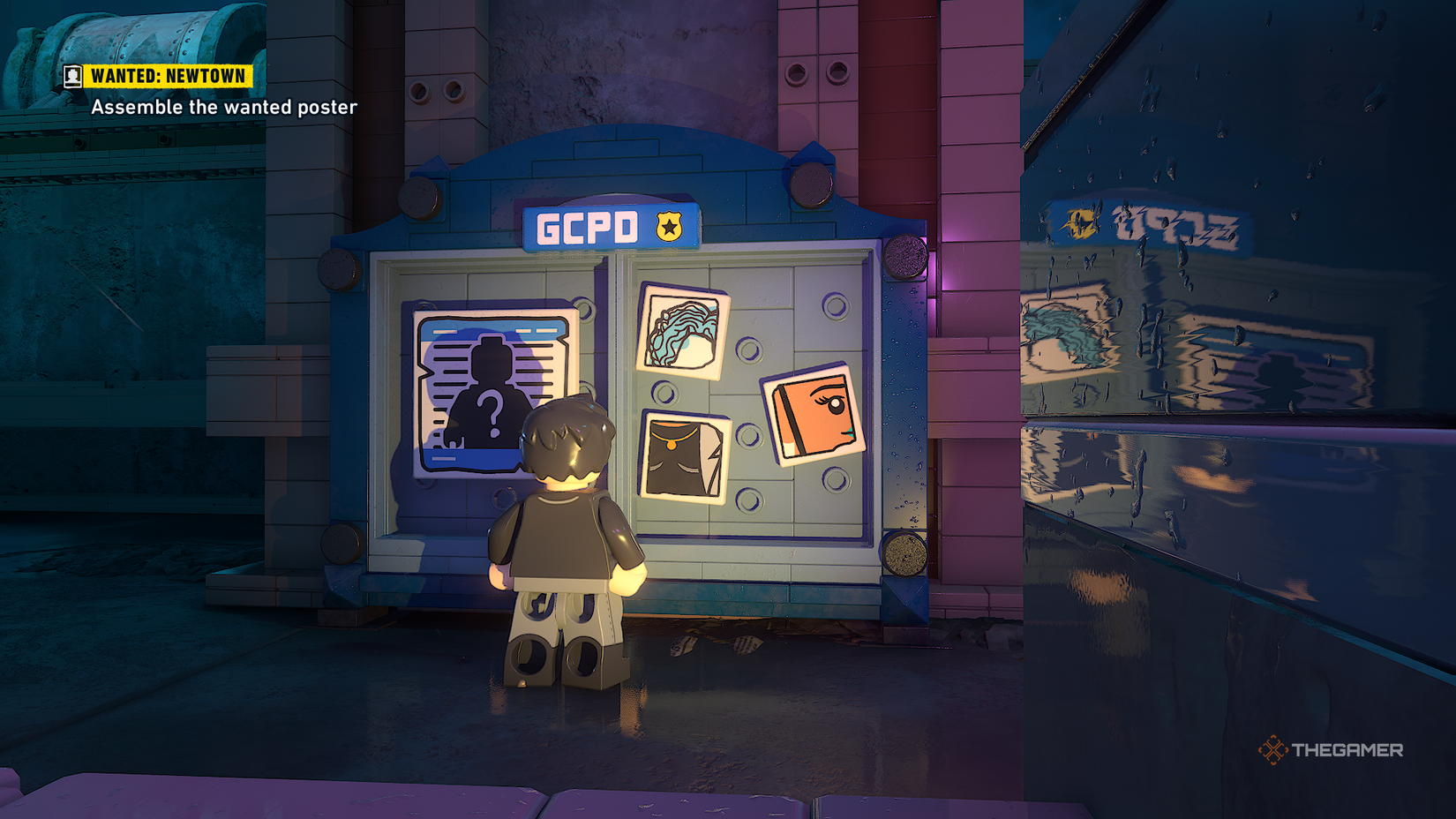LEGO Batman Legacy of the Dark Knight Wanted Poster.