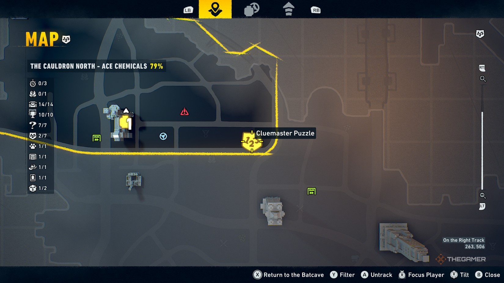 LEGO Batman Legacy of the Dark Knight  Cluemaster puzzle.