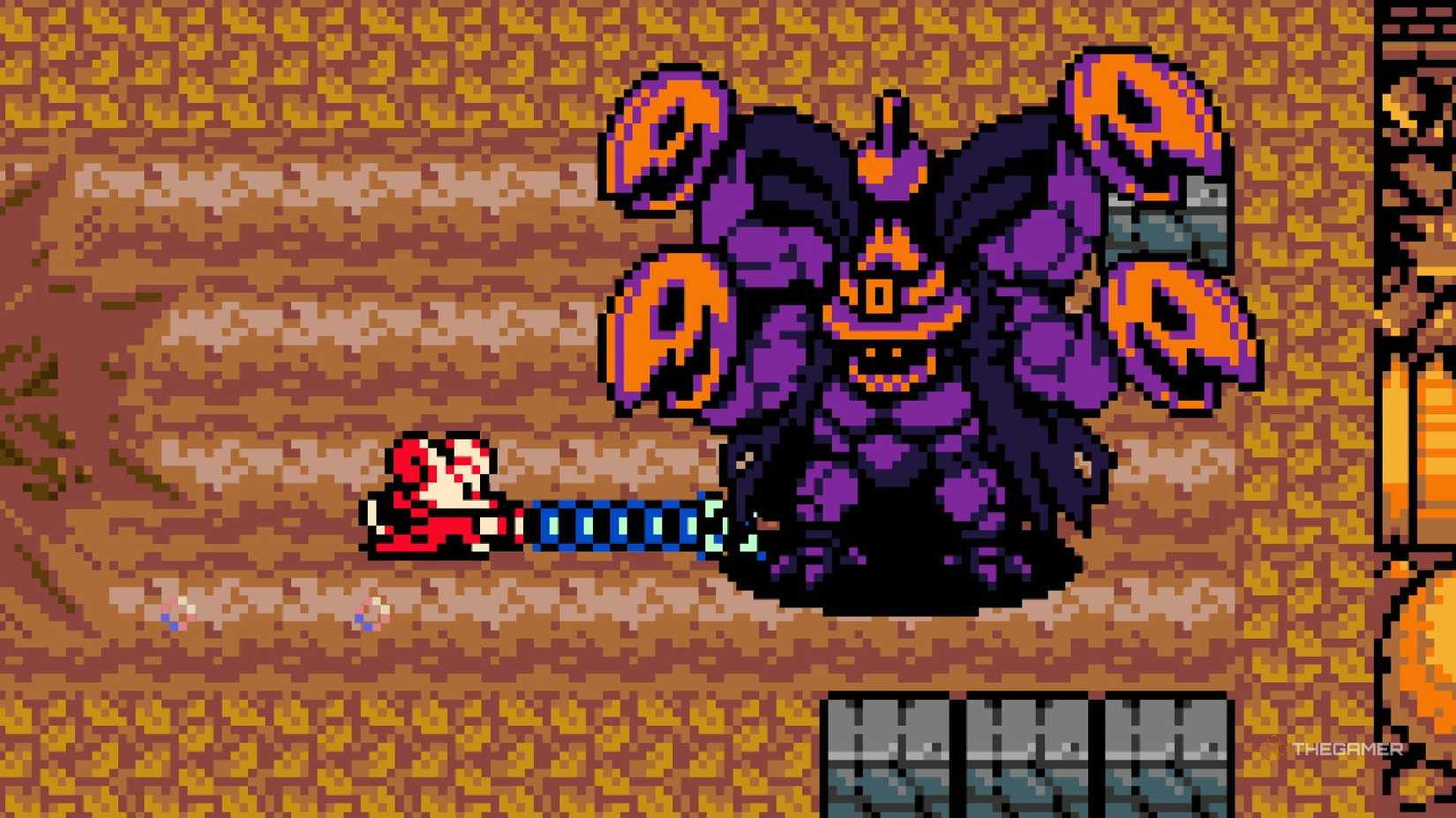 In Mina the Hollower, Mina attacks the sculptor.