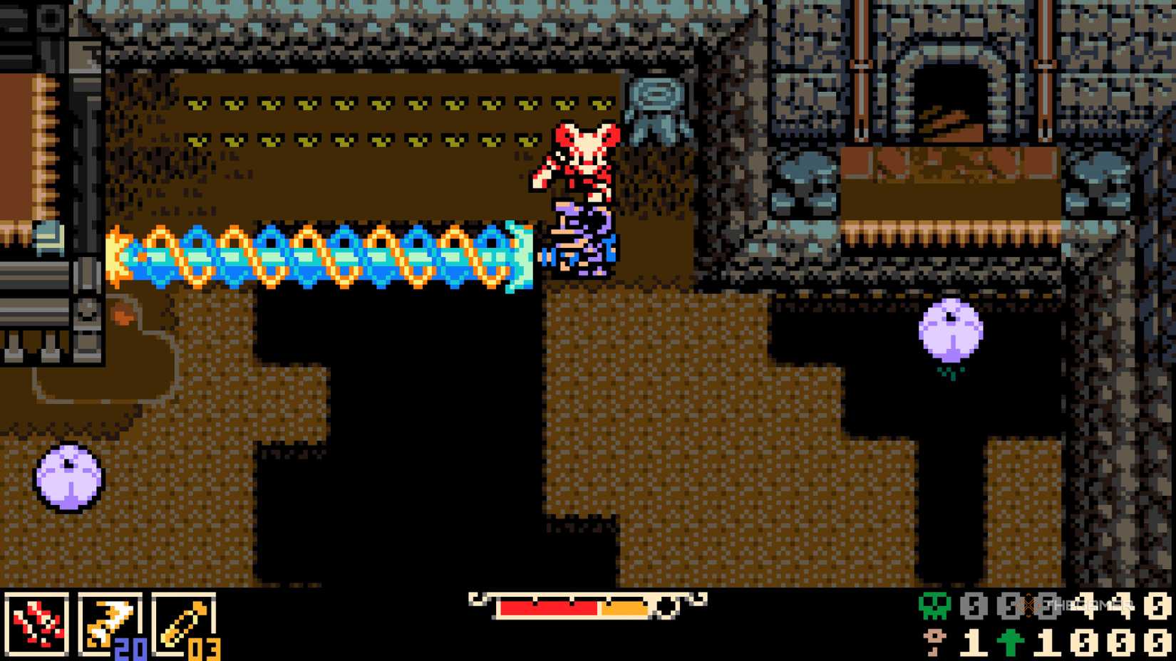 Mina is 'Empty Mina', which avoids the target's beam attack and attacks from the side.