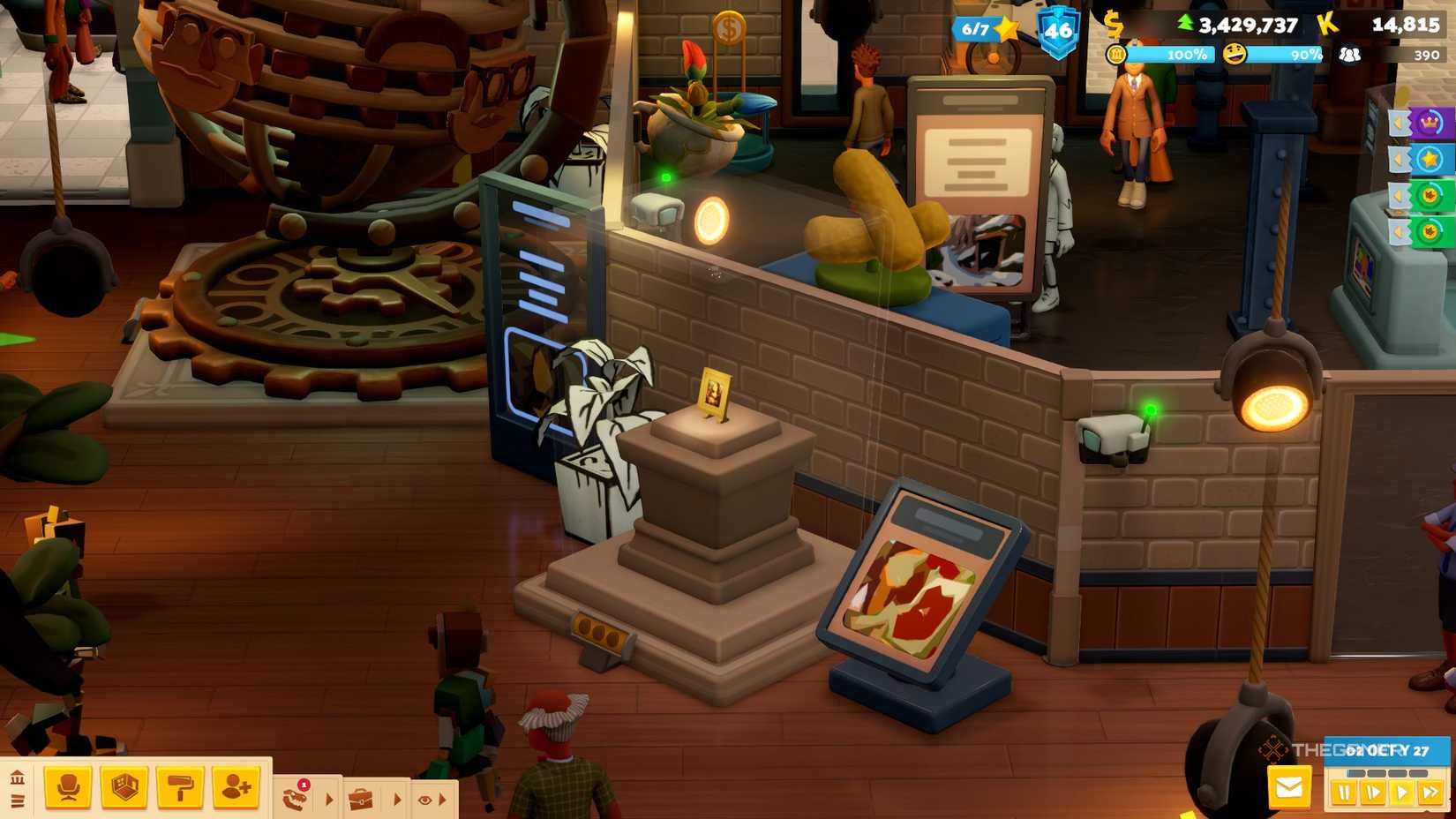 Miniature Lisa in Two Point Museum Art Facts.