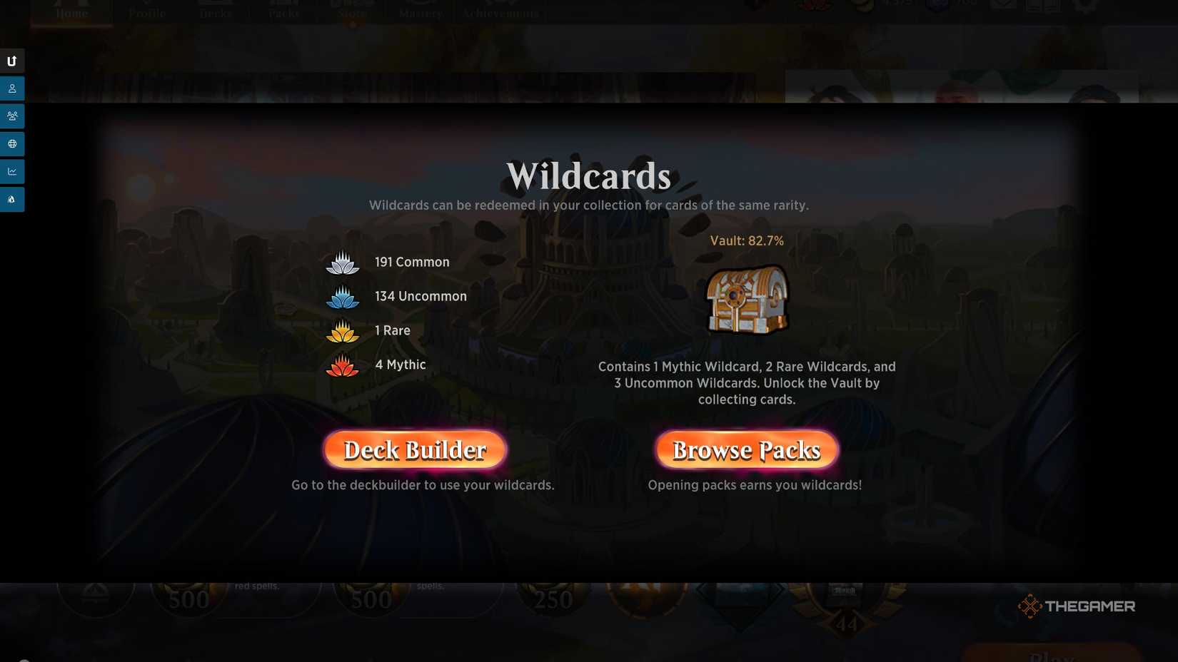 MTG Arena Wildcard Vault.