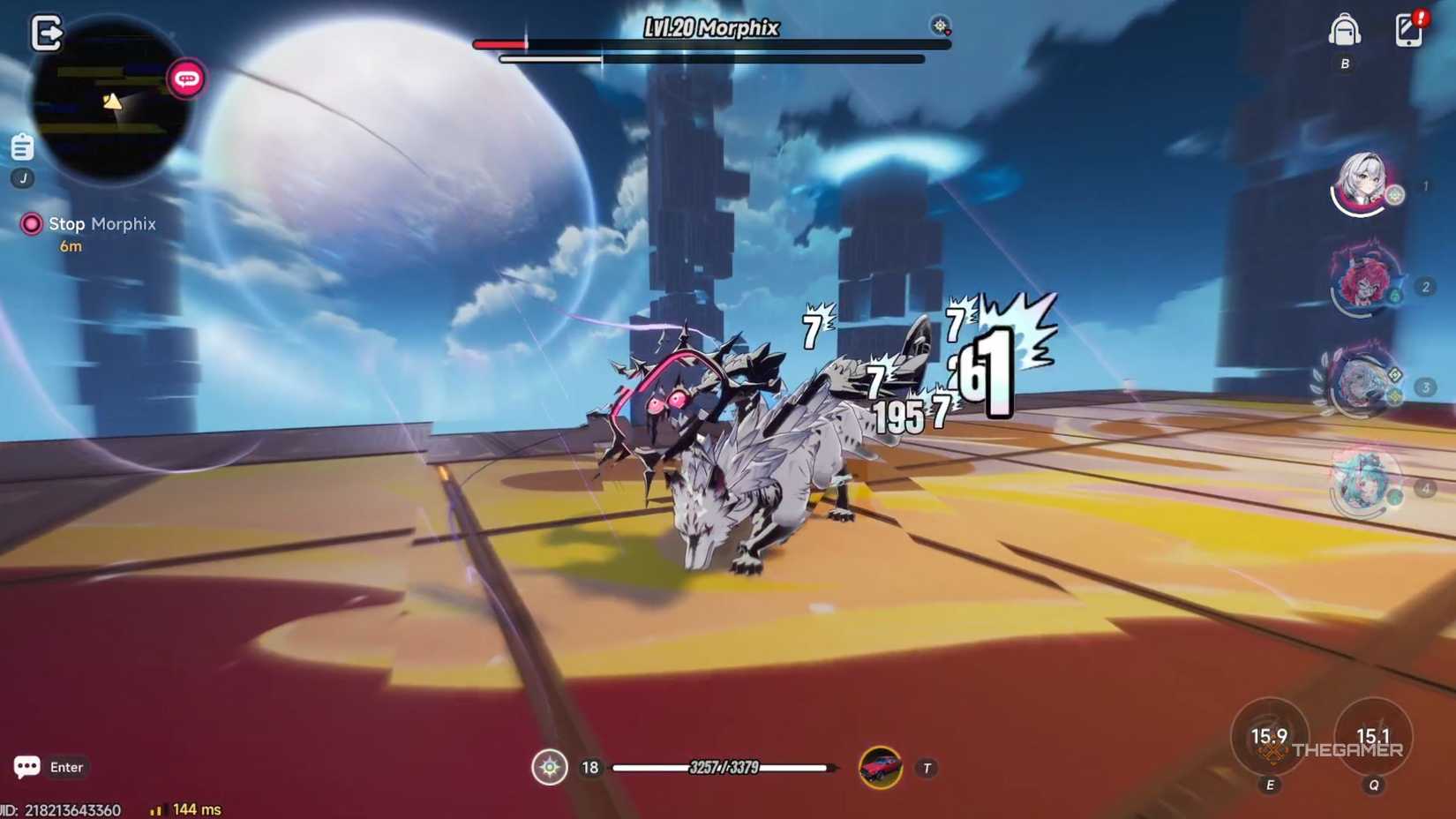 Neverness To Everness NTE Morphix normal battle scene.