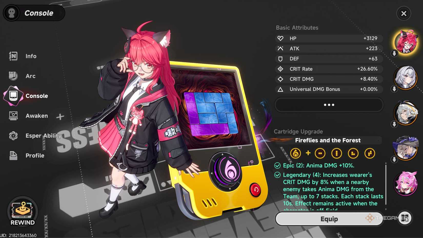 The Best Build, Arcs, Console, Modules, And Team For Nanally In NTE