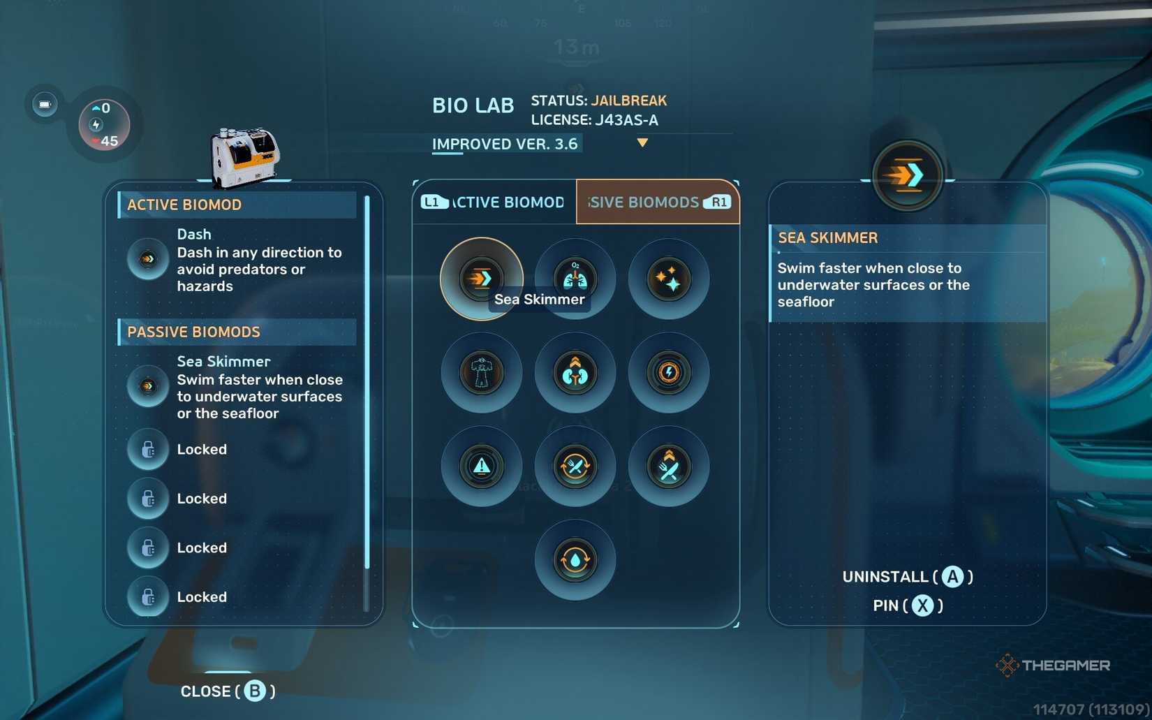 Passive biomods in Subnautica 2.