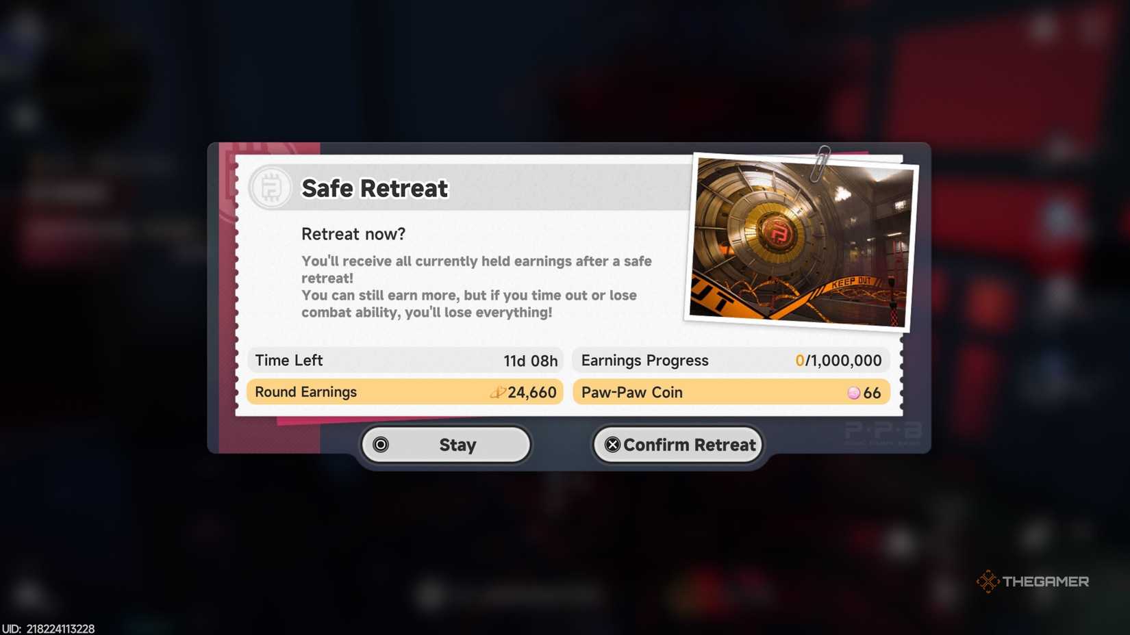 Retreat to safety during the Pink Paws raid in Neverness to Everness.