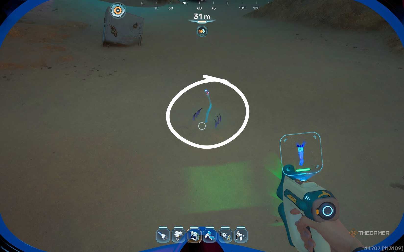 Sandspear is hiding in Subnautica 2.