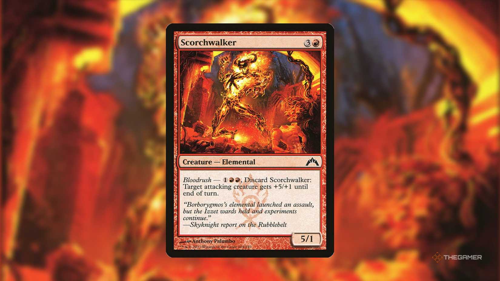 Scorchwalker MTG card.