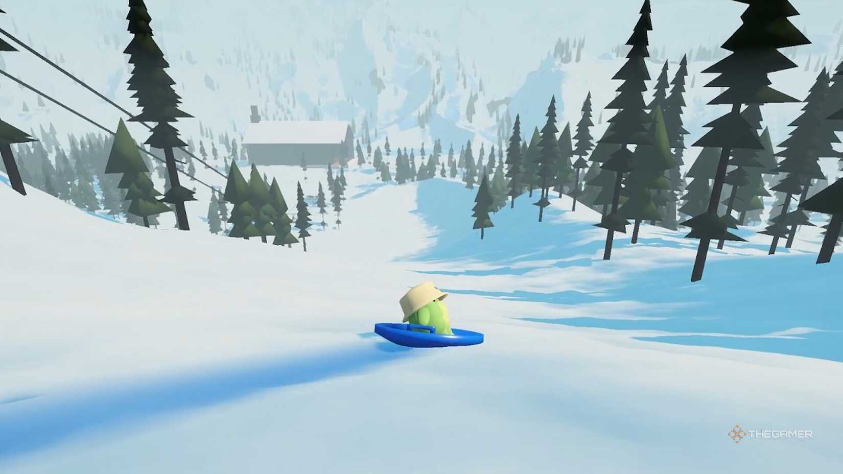 Frog sledding from Sledding Game.