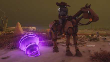 I stand by the bell in the Far West.