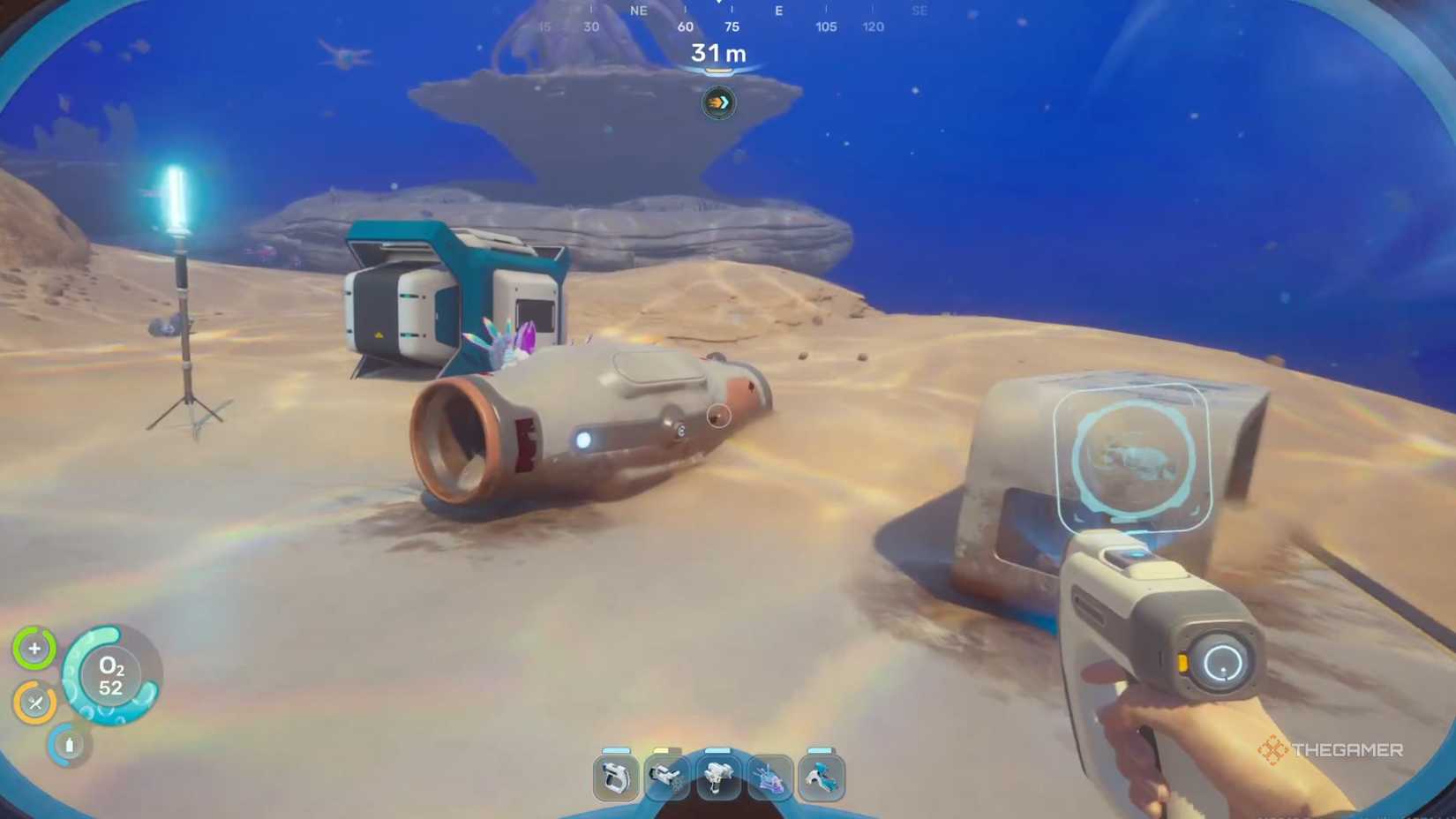 Subnautica 2 hydroelectric turbine scan location one.
