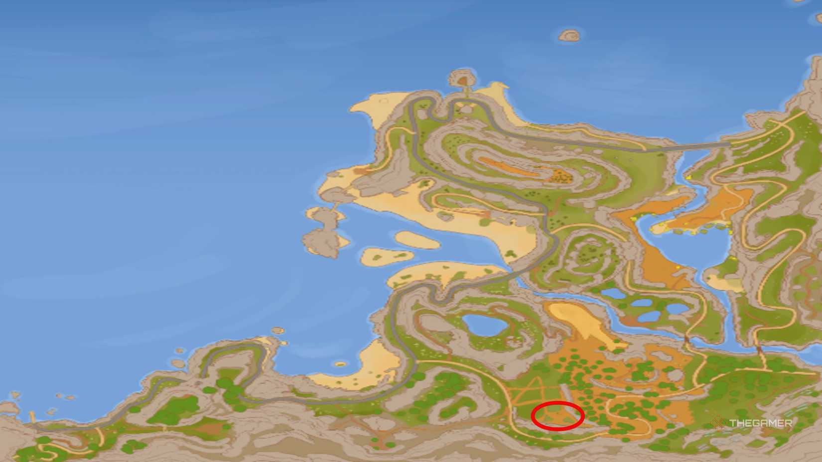 Coffee farm painting location in Outbound.