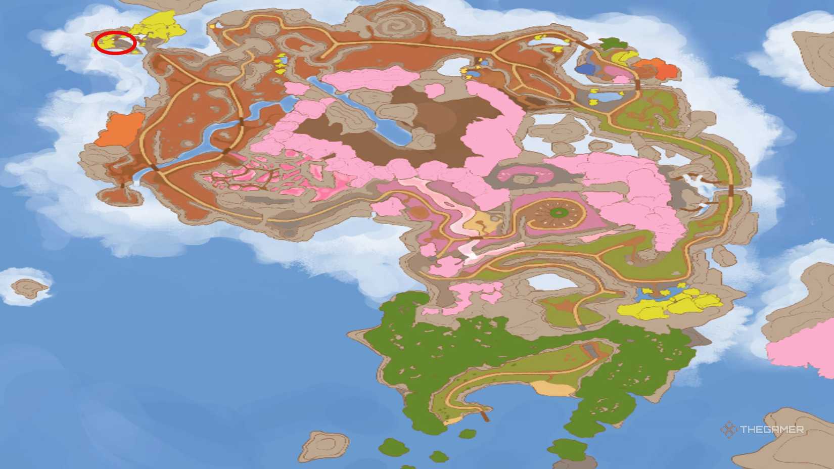 Gnome painting location in Outbound.