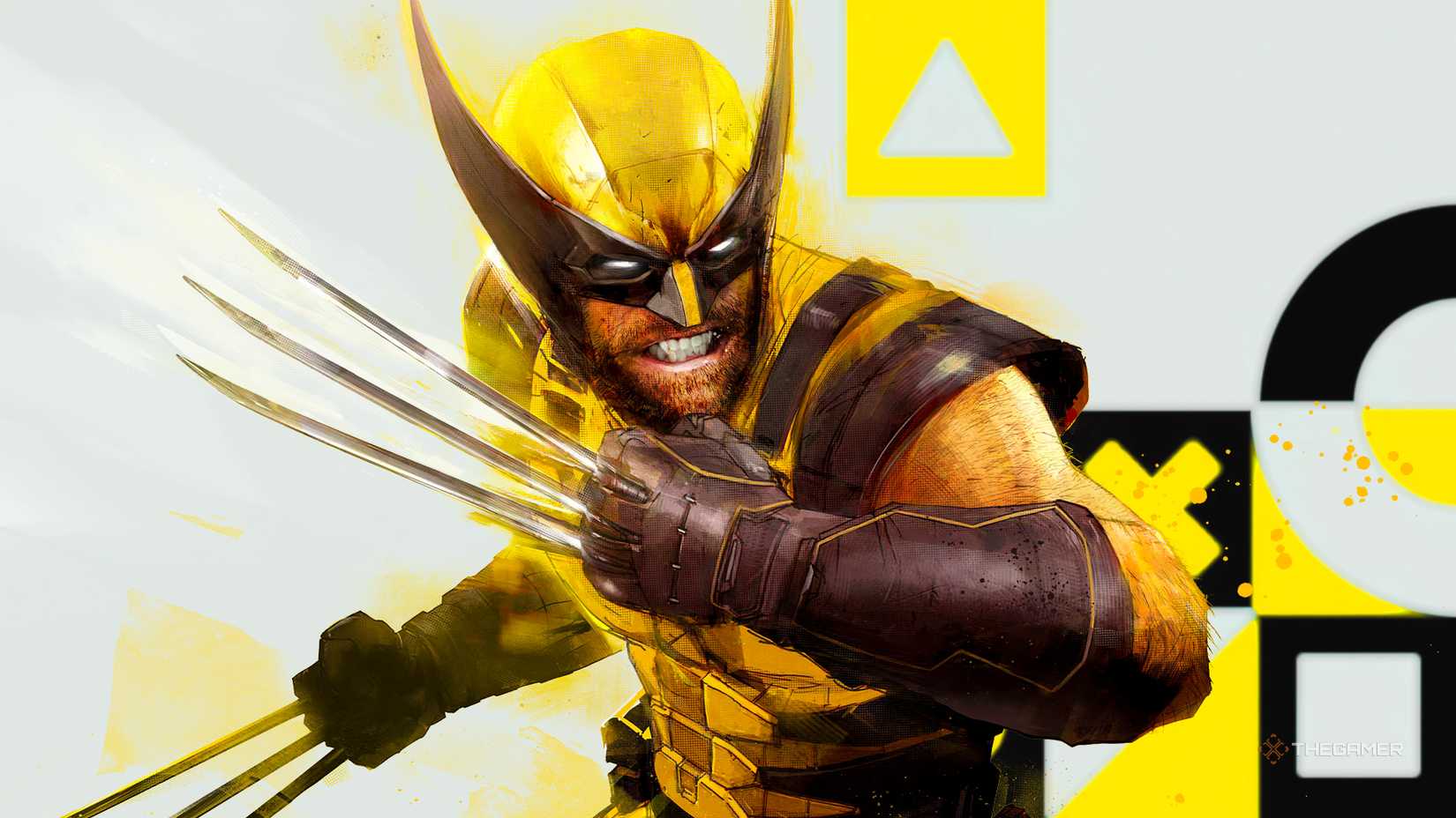 Wolverine in front of a State of Play background.