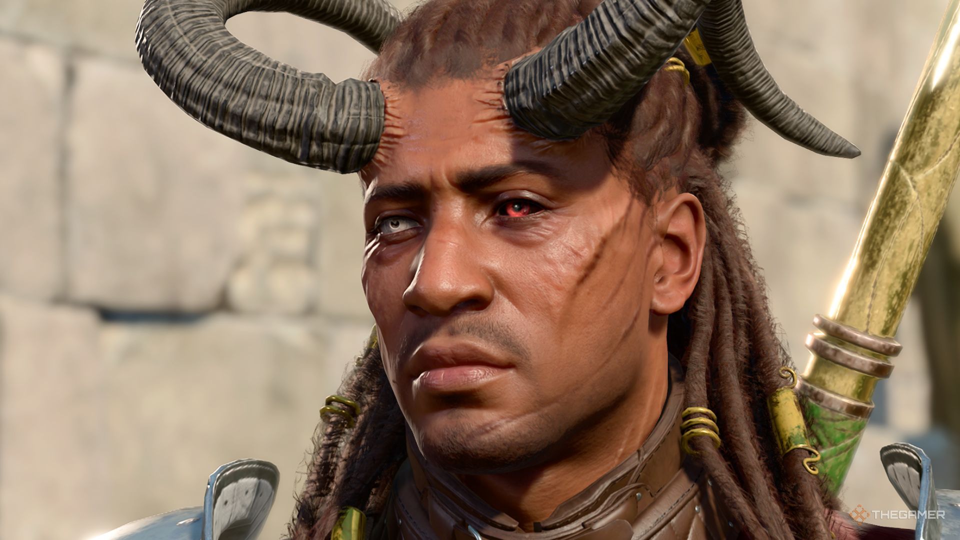 Wyll pensativo em Baldur's Gate 3