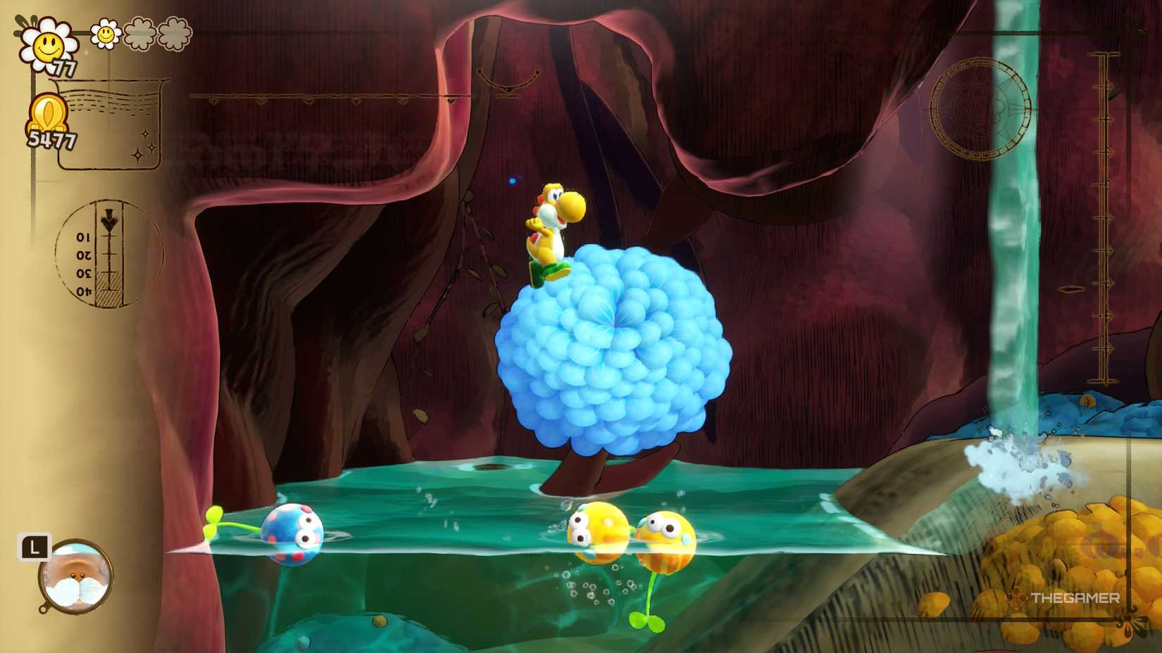 Yoshi and the Mysterious Book Bounced Smiley Flower #1