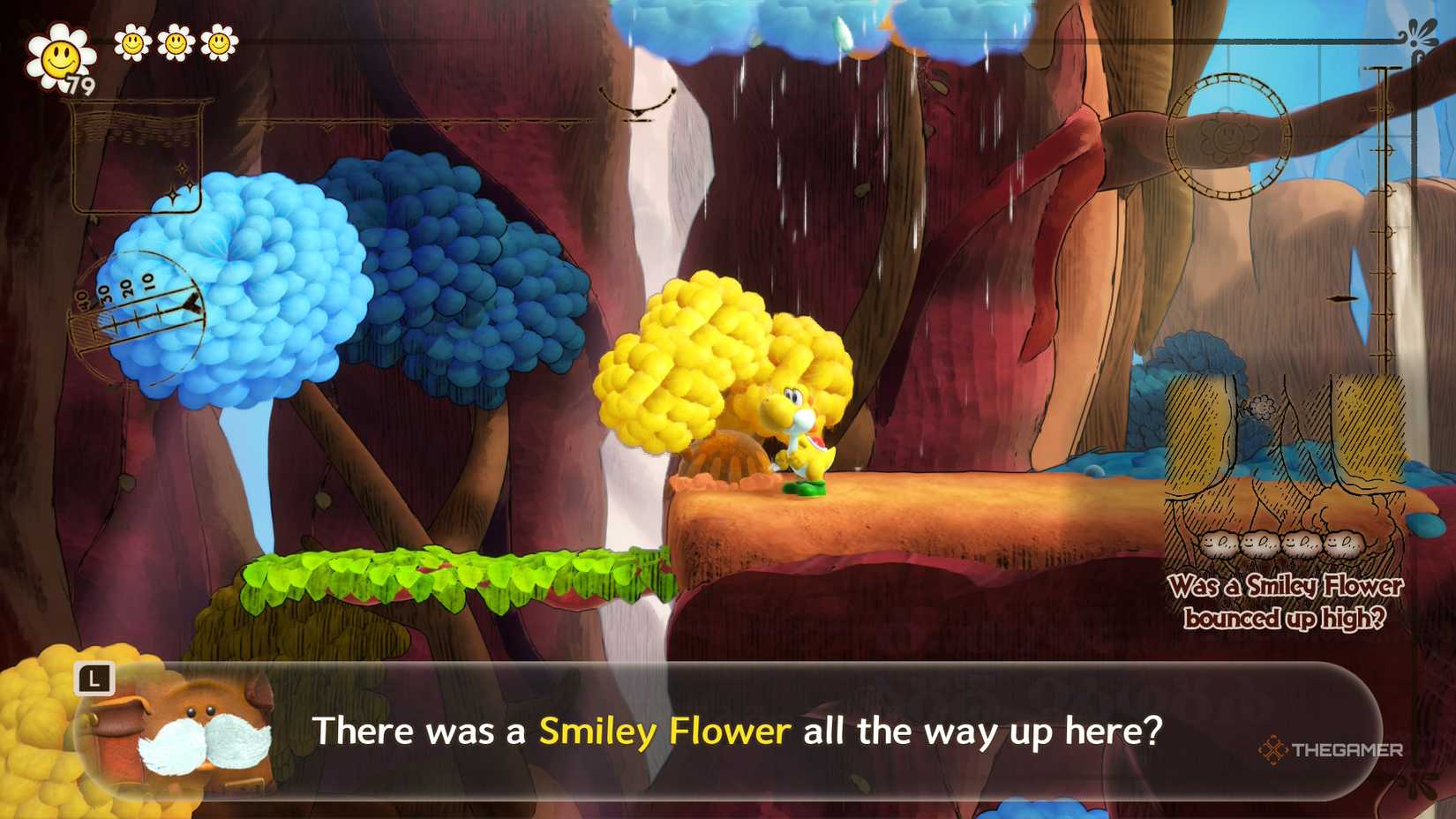 Yoshi and the Mysterious Book Bounced Smiley Flower #3