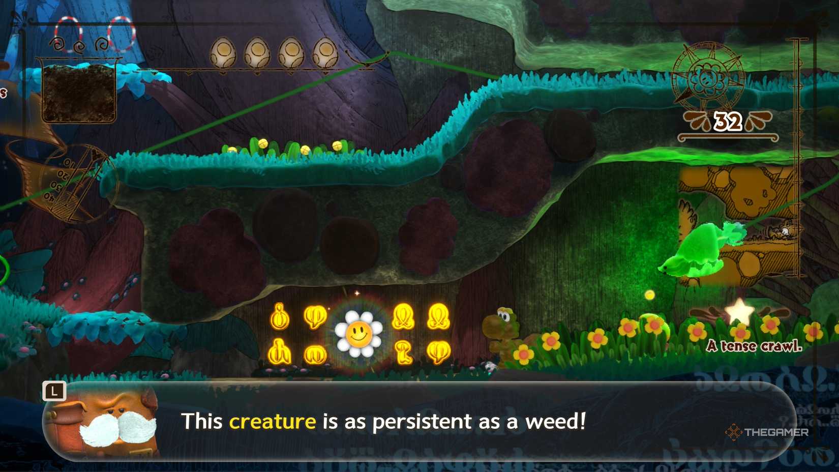 Yoshi and the Mysterious Book Weed Smiling Flower #7