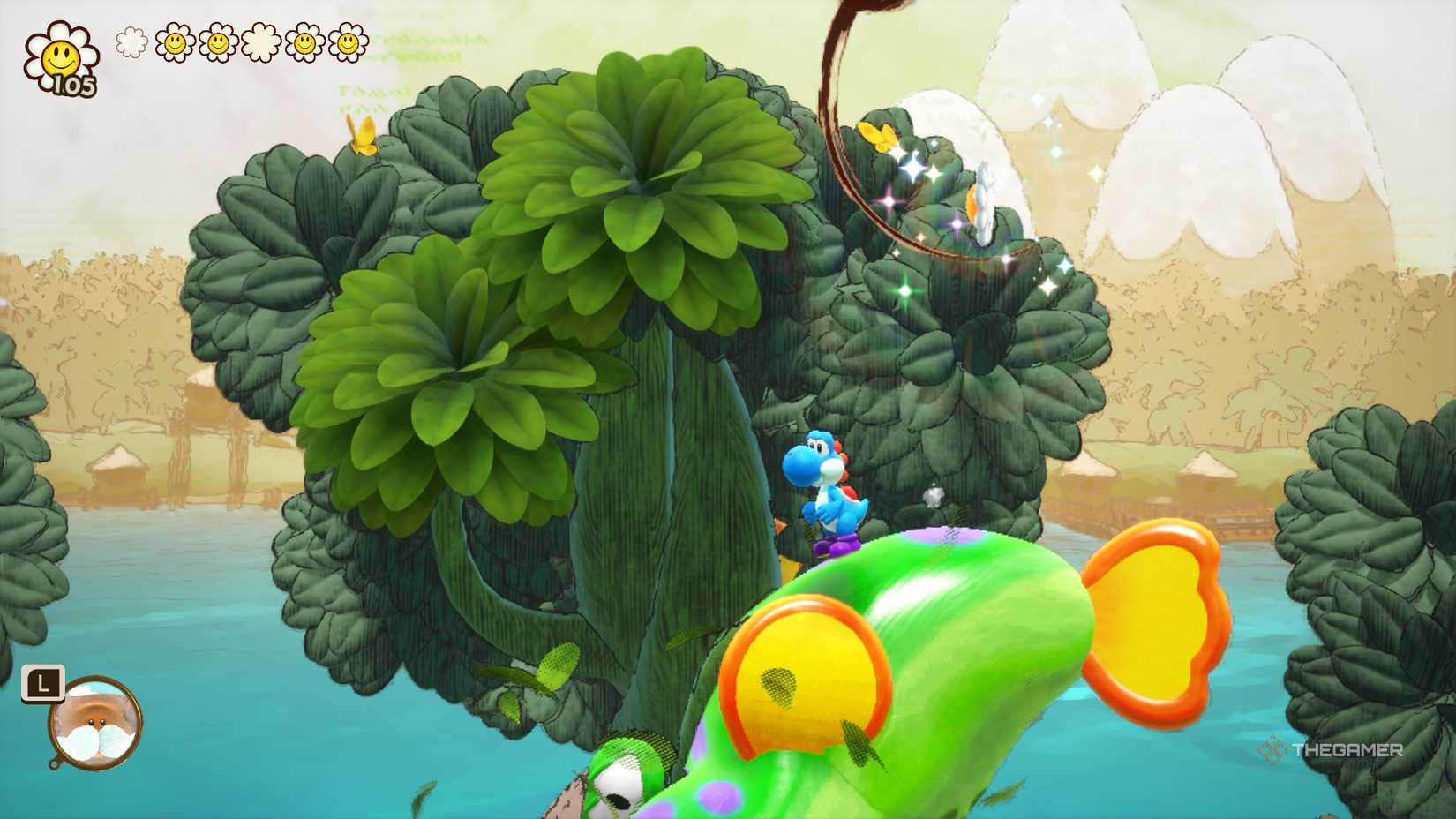 Yoshi and the Mystery Book Lunge Fish Smiley Flower #1