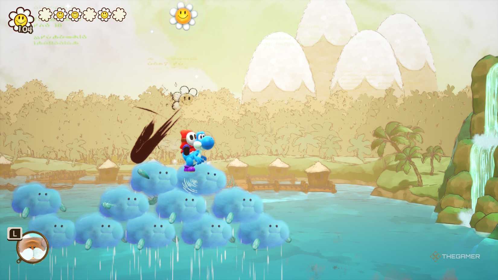 Yoshi and the Mystery Book Lunge Fish Smiley Flower #2