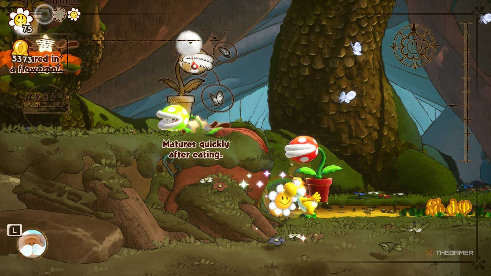 Yoshi and the Mysterious Book Piranha Plant Smiling Flower #1