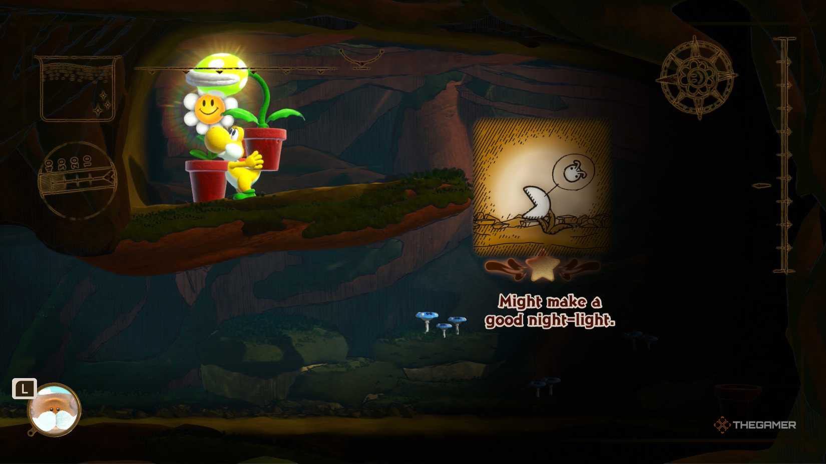 Yoshi and the Mysterious Book Piranha Plant Smiling Flower #2