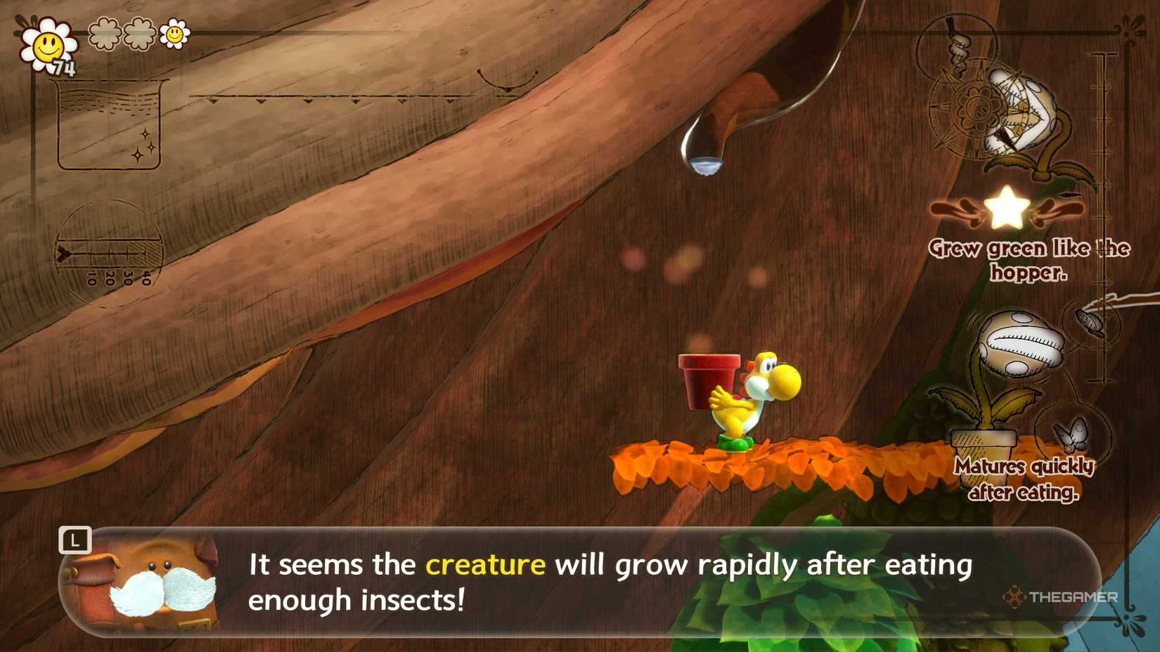 Yoshi and the Mysterious Book Piranha Plant Smiling Flower #3