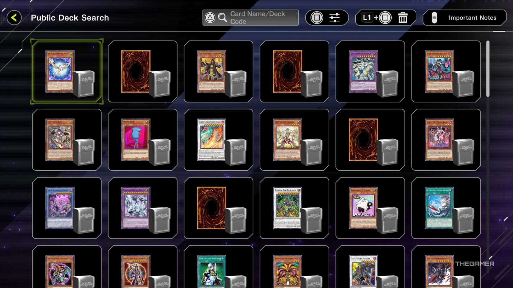 Yu-Gi-Oh Master Dual Community Deck.