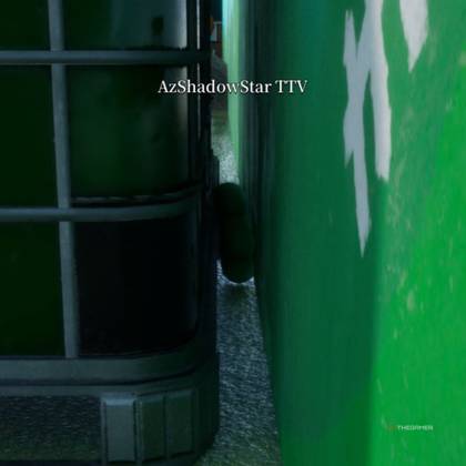 Country hiding spot 3: Tucked behind one of the large green crates.