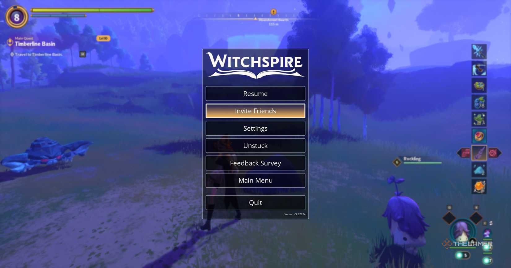Inviting friends to Witchspire.