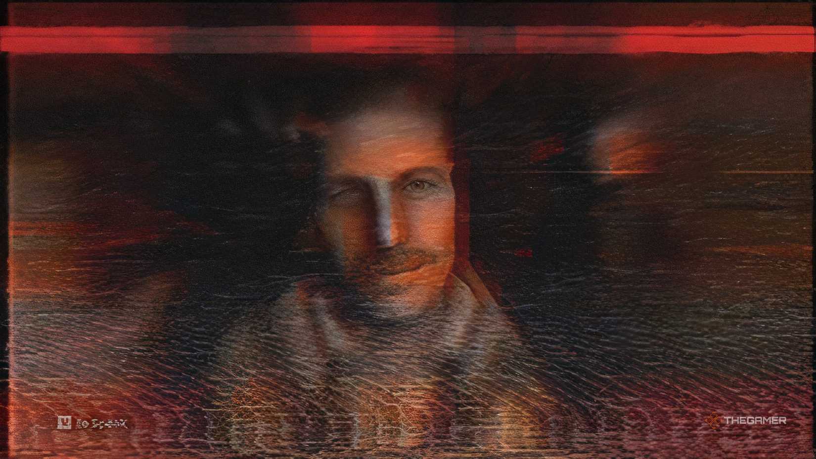 The death screen showing a man's face in Fears To Fathom Scratch Creek.