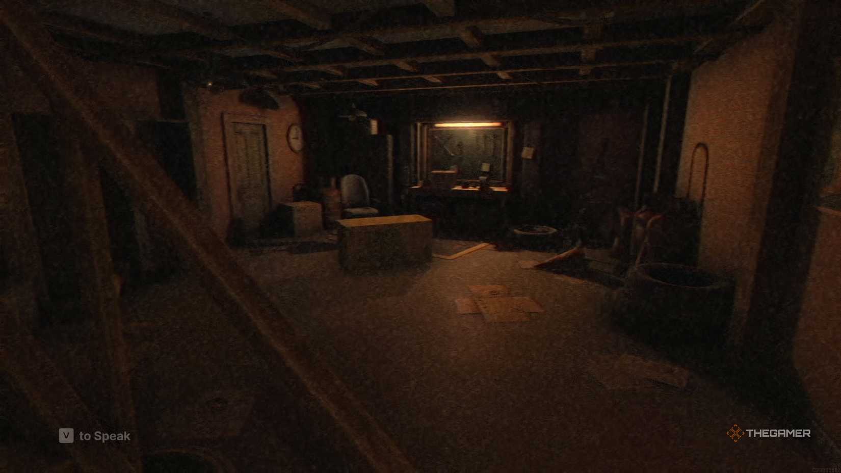 A box sitting in the basement of a house in Fears To Fathom Scratch Creek.