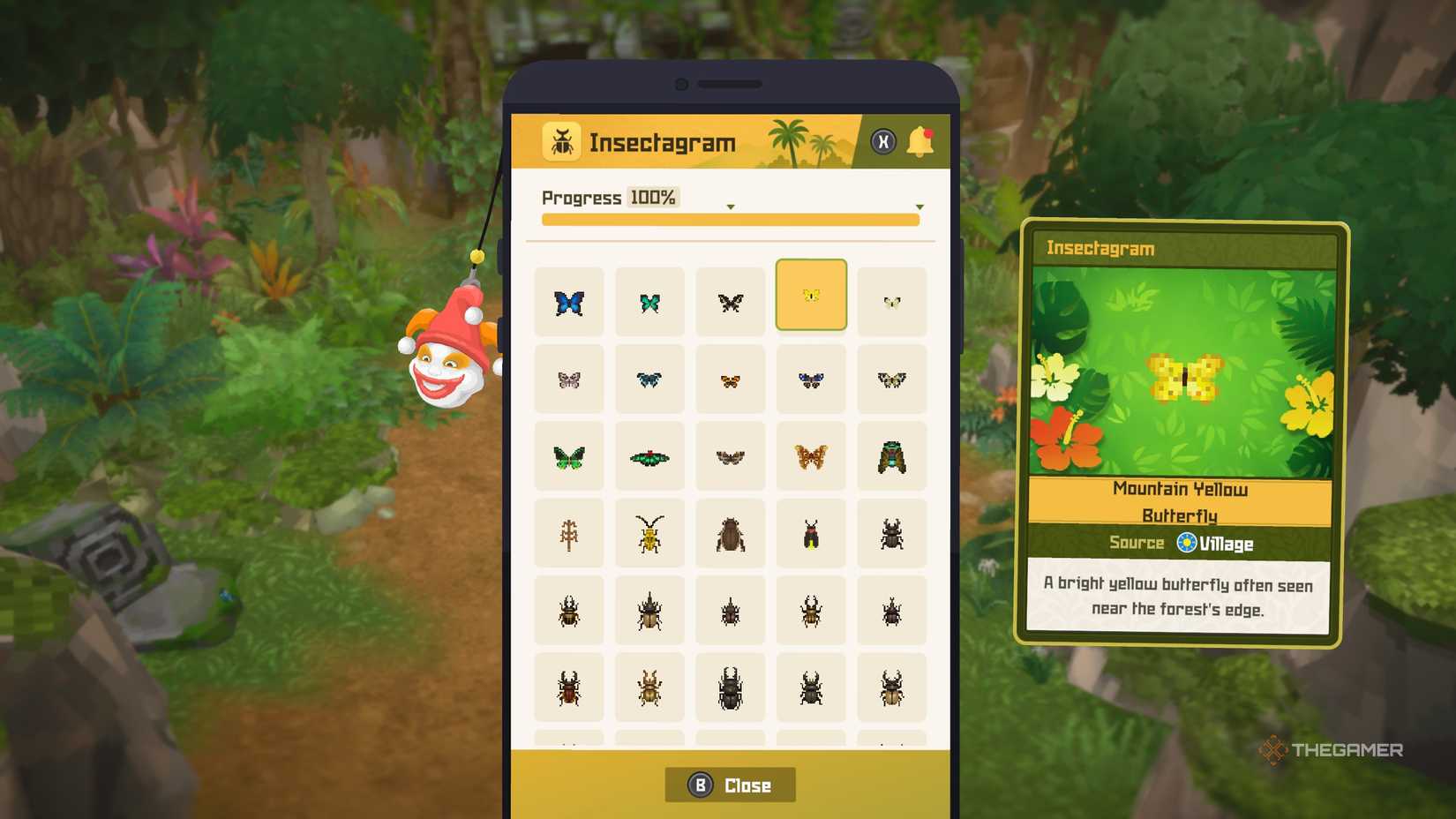 Player finding the locations of all insects and beetles in Dave the Diver: In The Jungle.