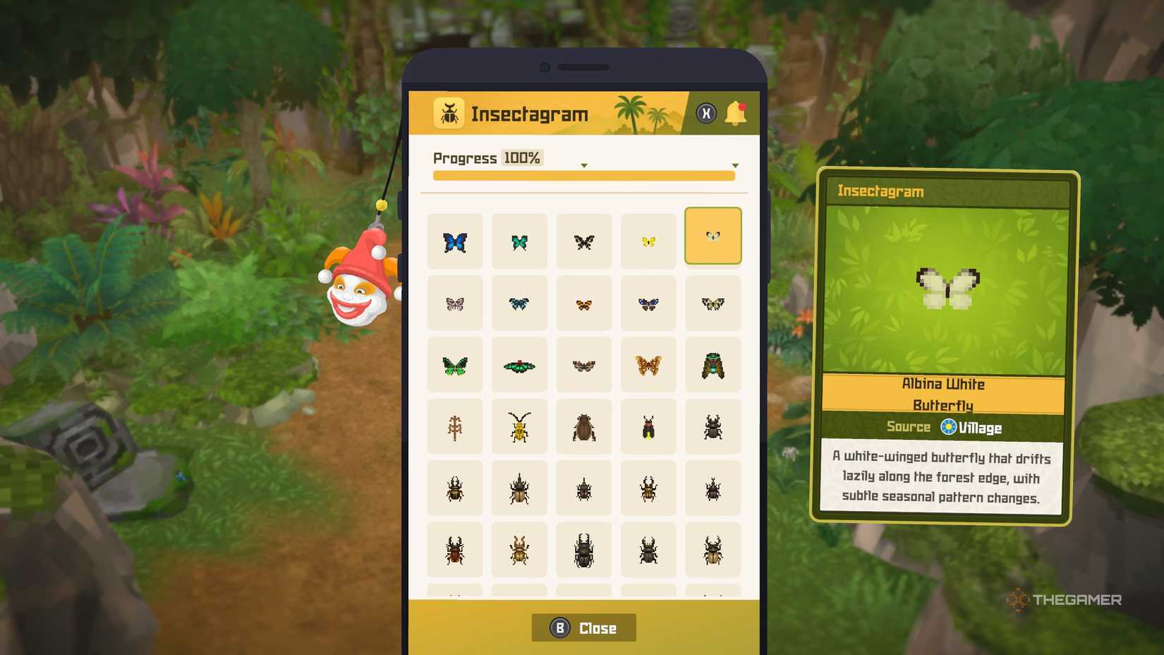 Player finding the locations of all insects and beetles in Dave the Diver: In The Jungle.