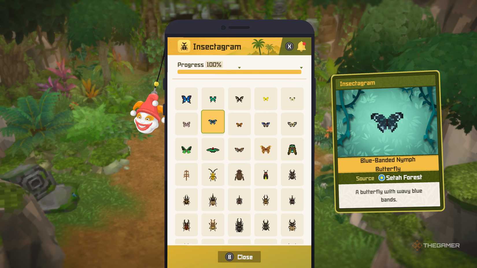 Player finding the locations of all insects and beetles in Dave the Diver: In The Jungle.