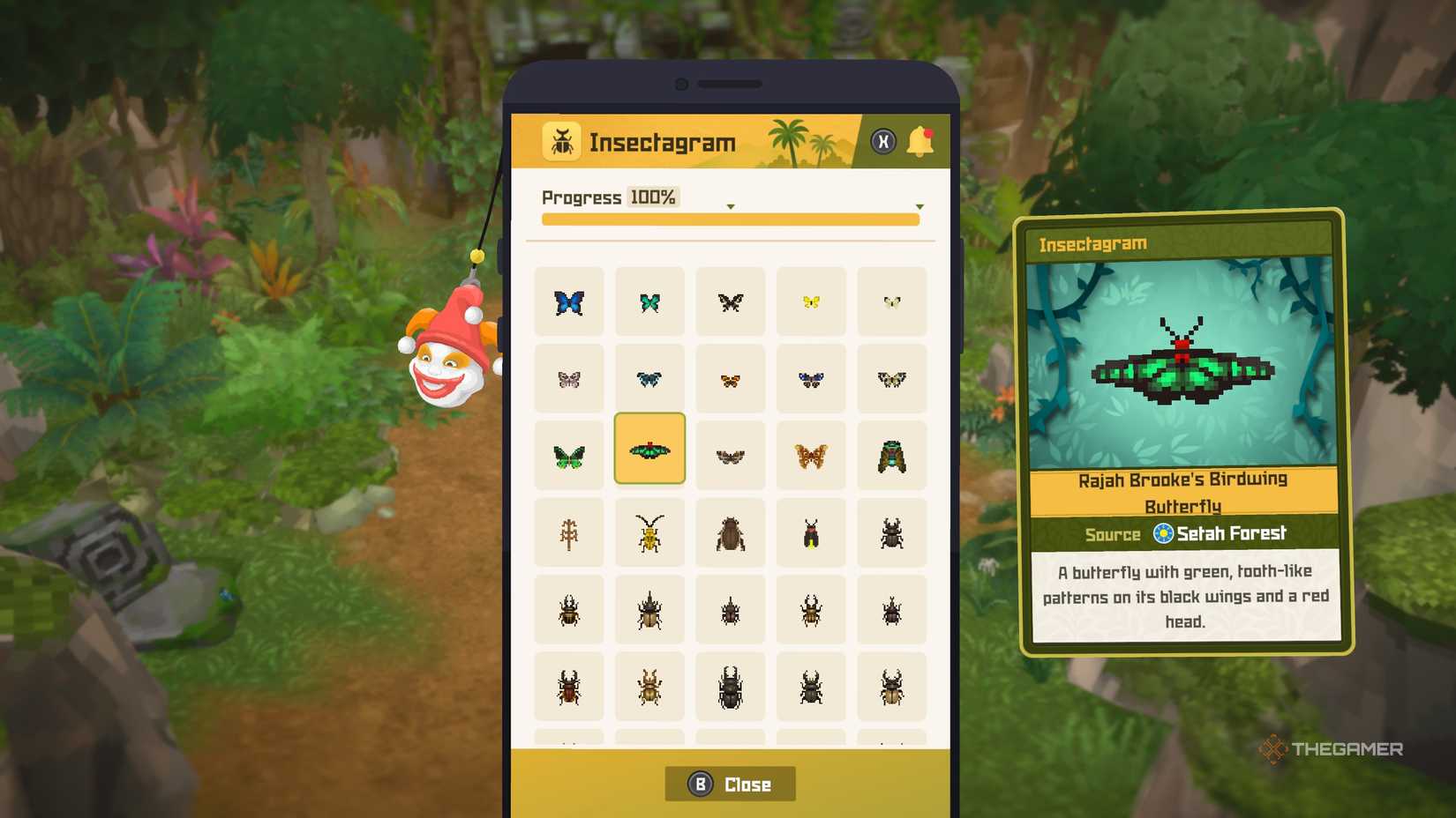 Player finding the locations of all insects and beetles in Dave the Diver: In The Jungle.