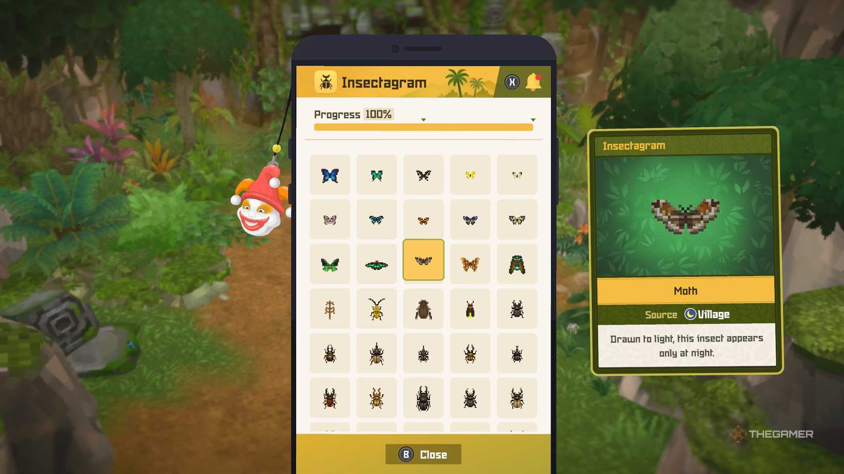Player finding the locations of all insects and beetles in Dave the Diver: In The Jungle.