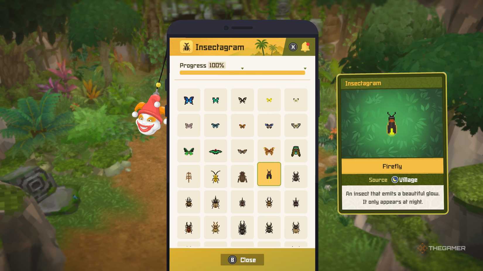 Player finding the locations of all insects and beetles in Dave the Diver: In The Jungle.