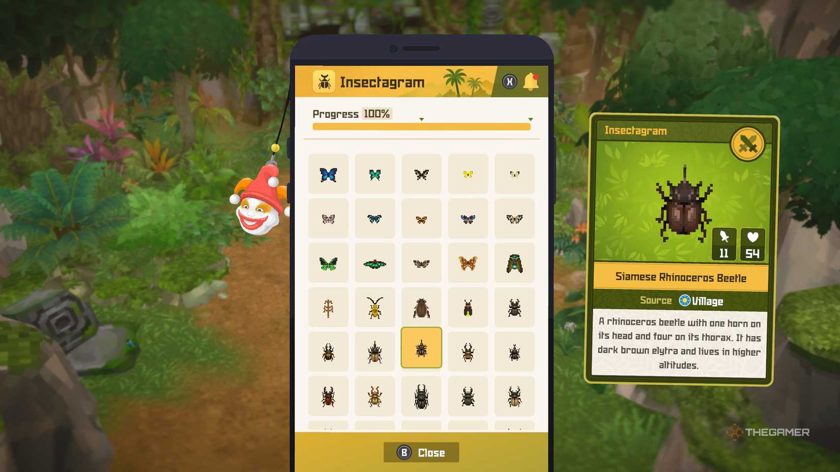 Player finding the locations of all insects and beetles in Dave the Diver: In The Jungle.