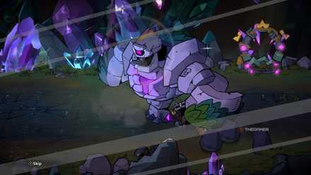 A player who beats the Crystal Mountain Behemoth boss in Lost Castle 2.