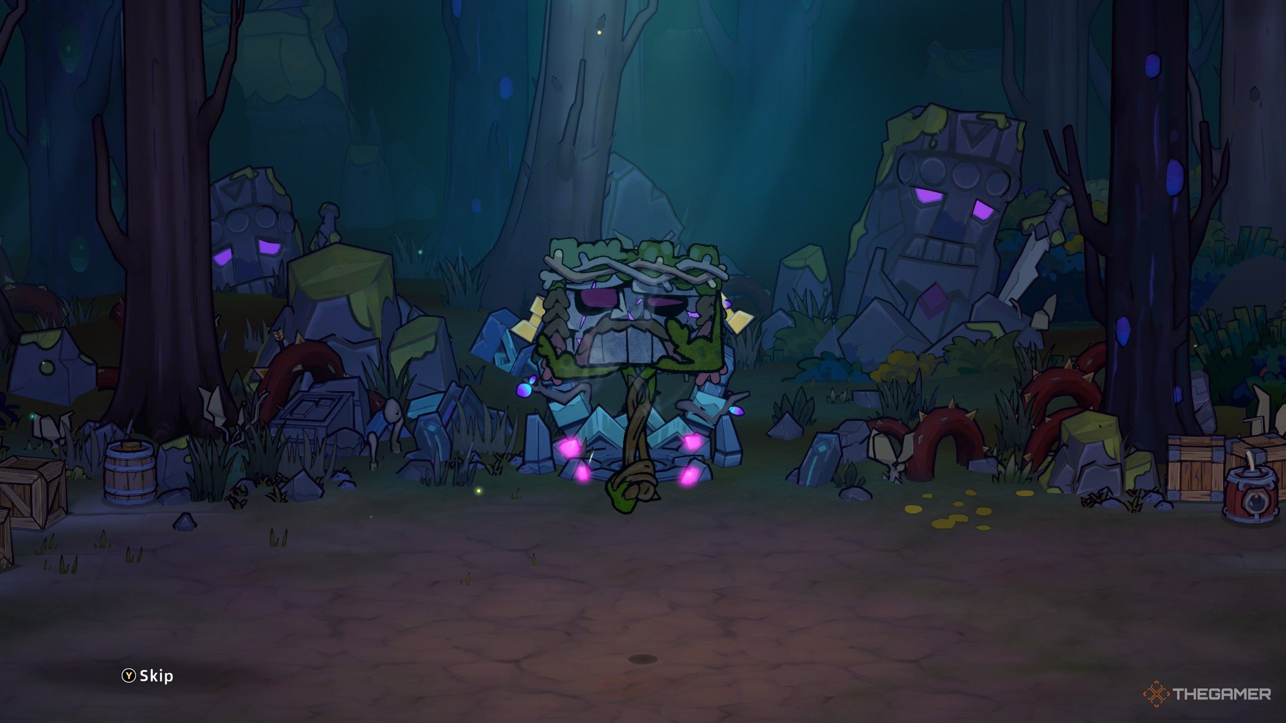 A player who beats the Forest Guardian boss in Lost Castle 2.