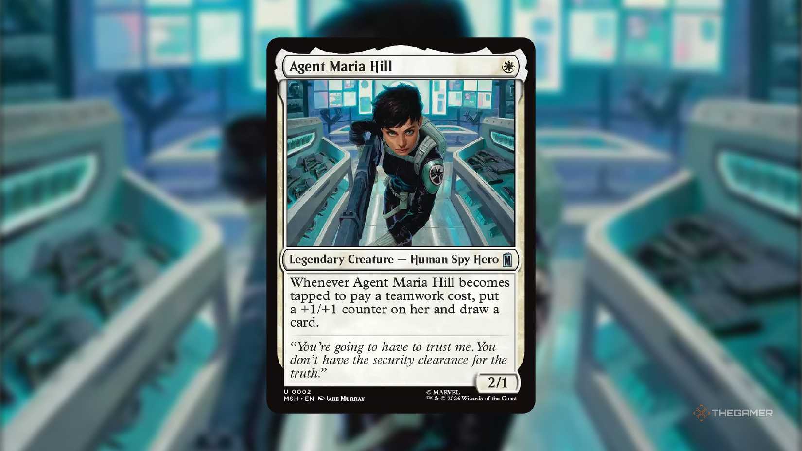 Agent Maria Hill MTG Card.
