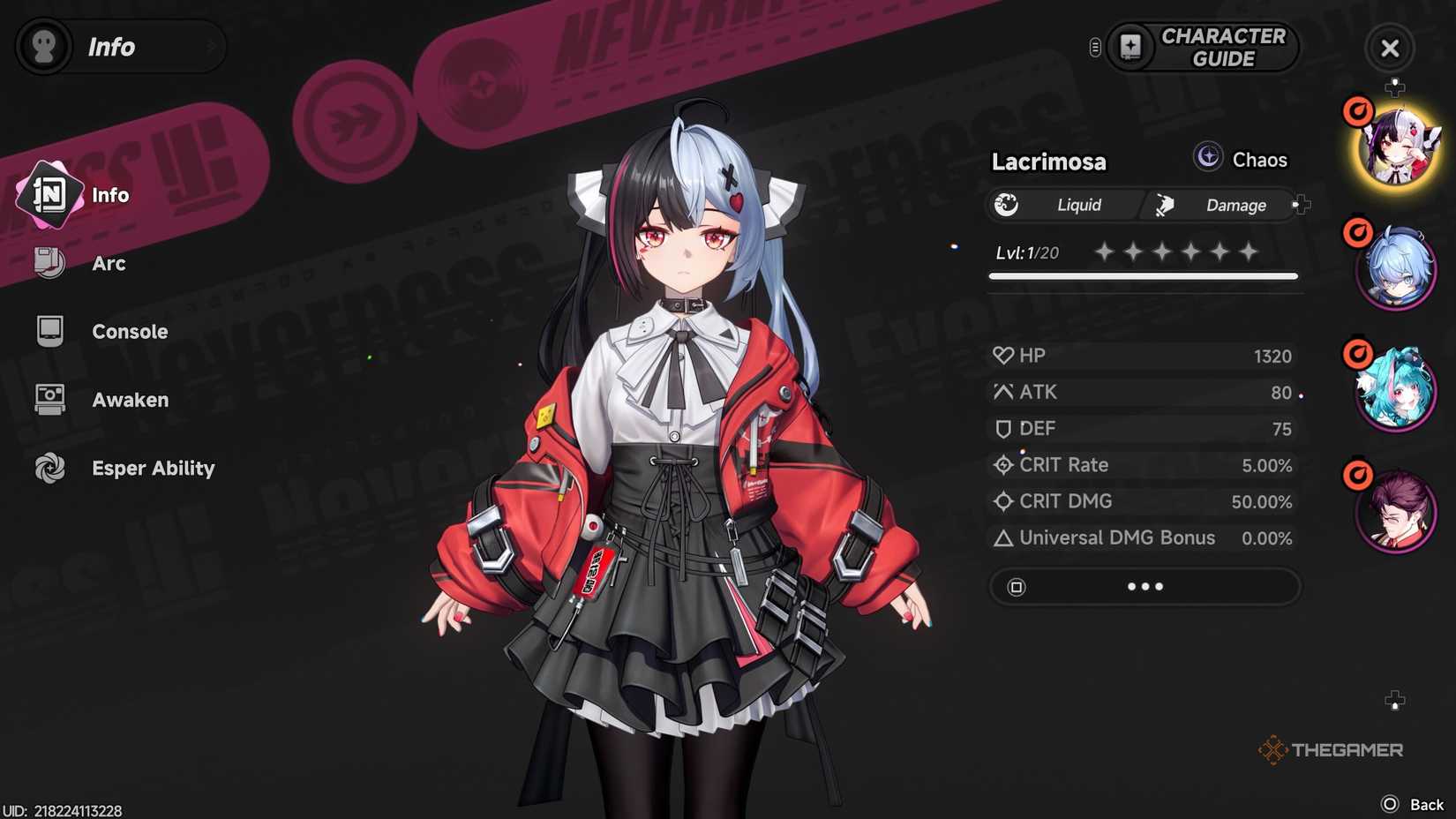 An overview of Lacrimosa in NTE.