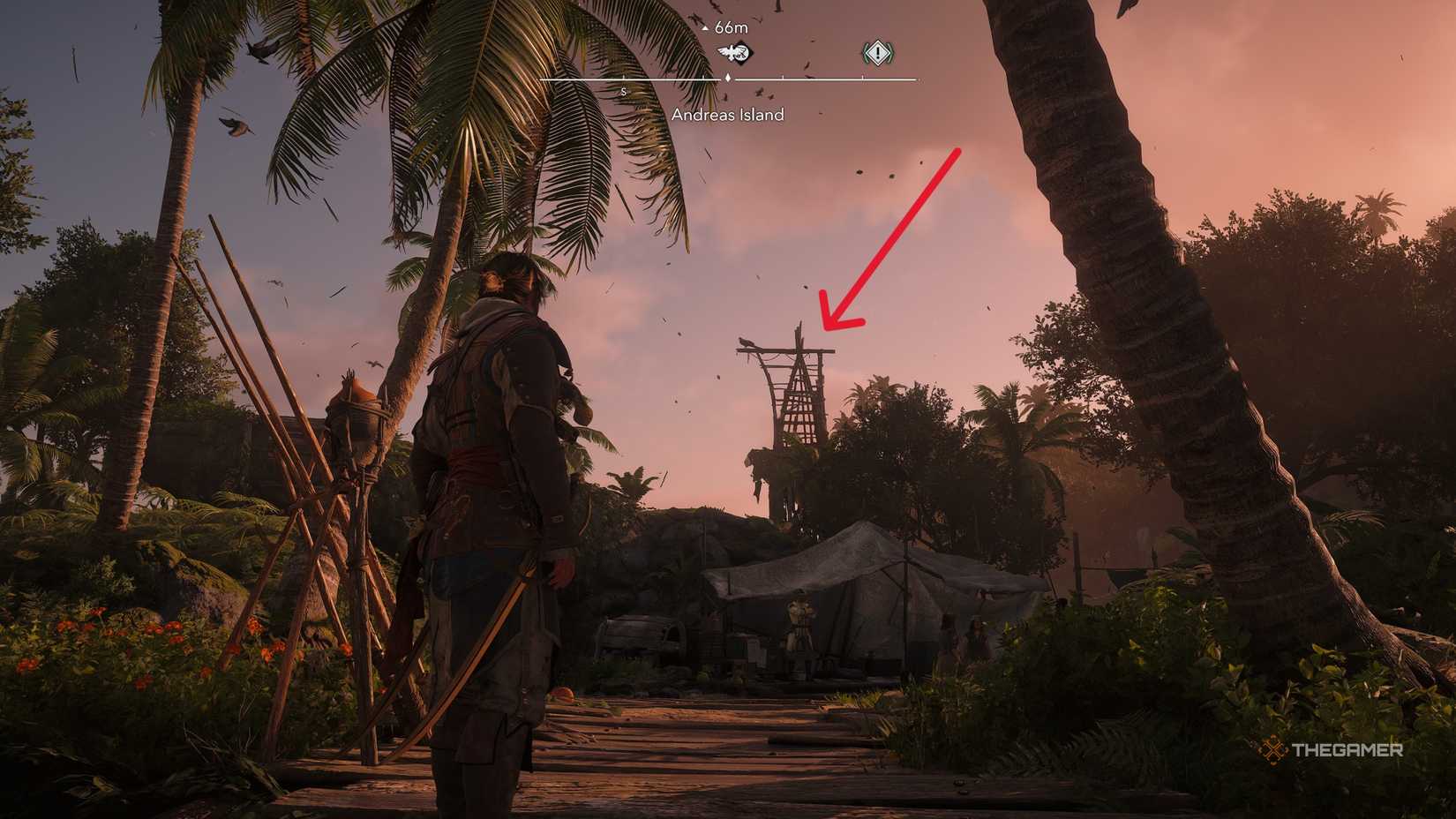 بازیکنی که همه چیزهای کلکسیونی را در جزیره آندریاس در Assassin's Creed: Black Flag Resynced پیدا می کند.