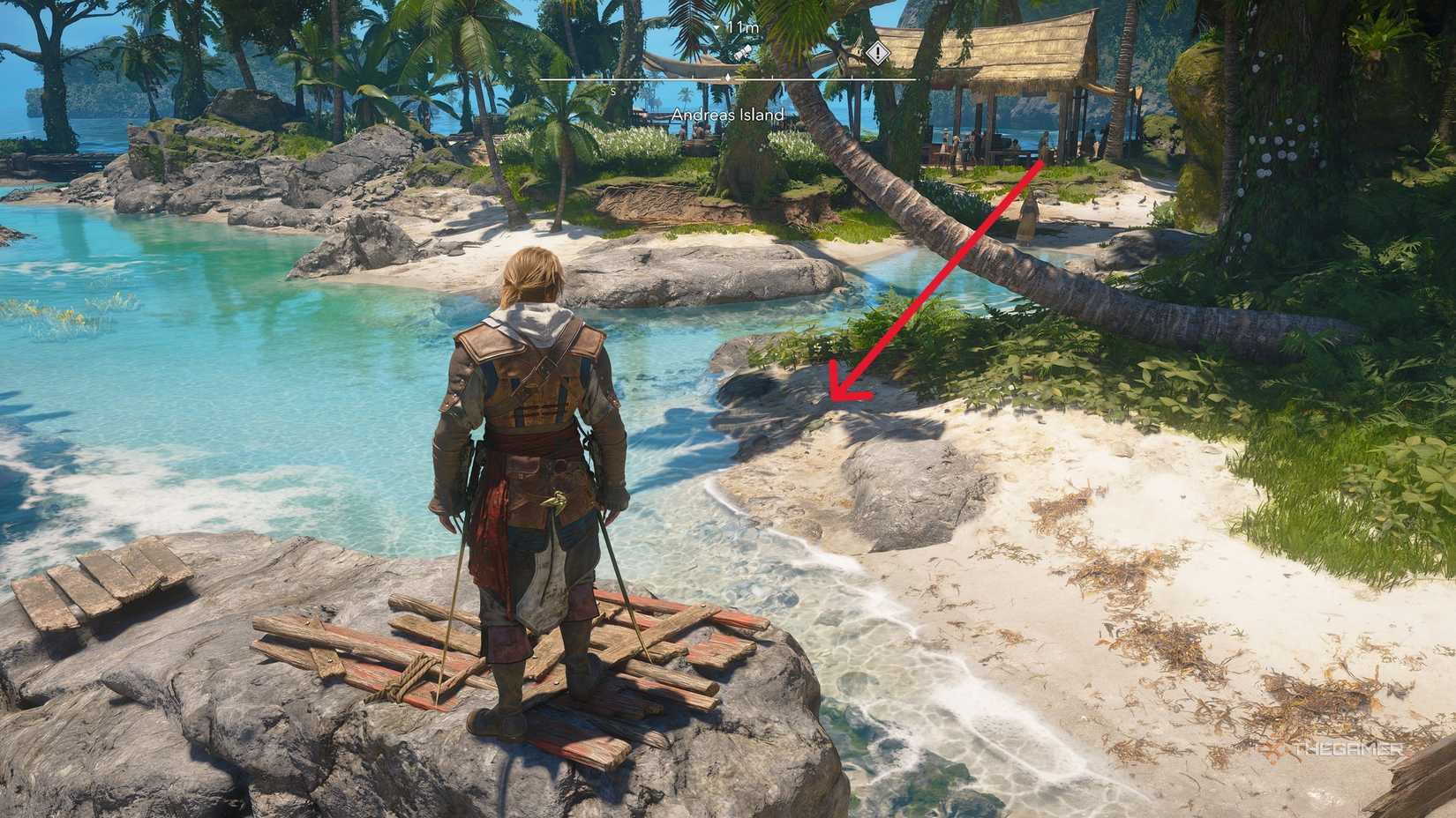 بازیکنی که همه چیزهای کلکسیونی را در جزیره آندریاس در Assassin's Creed: Black Flag Resynced پیدا می کند.