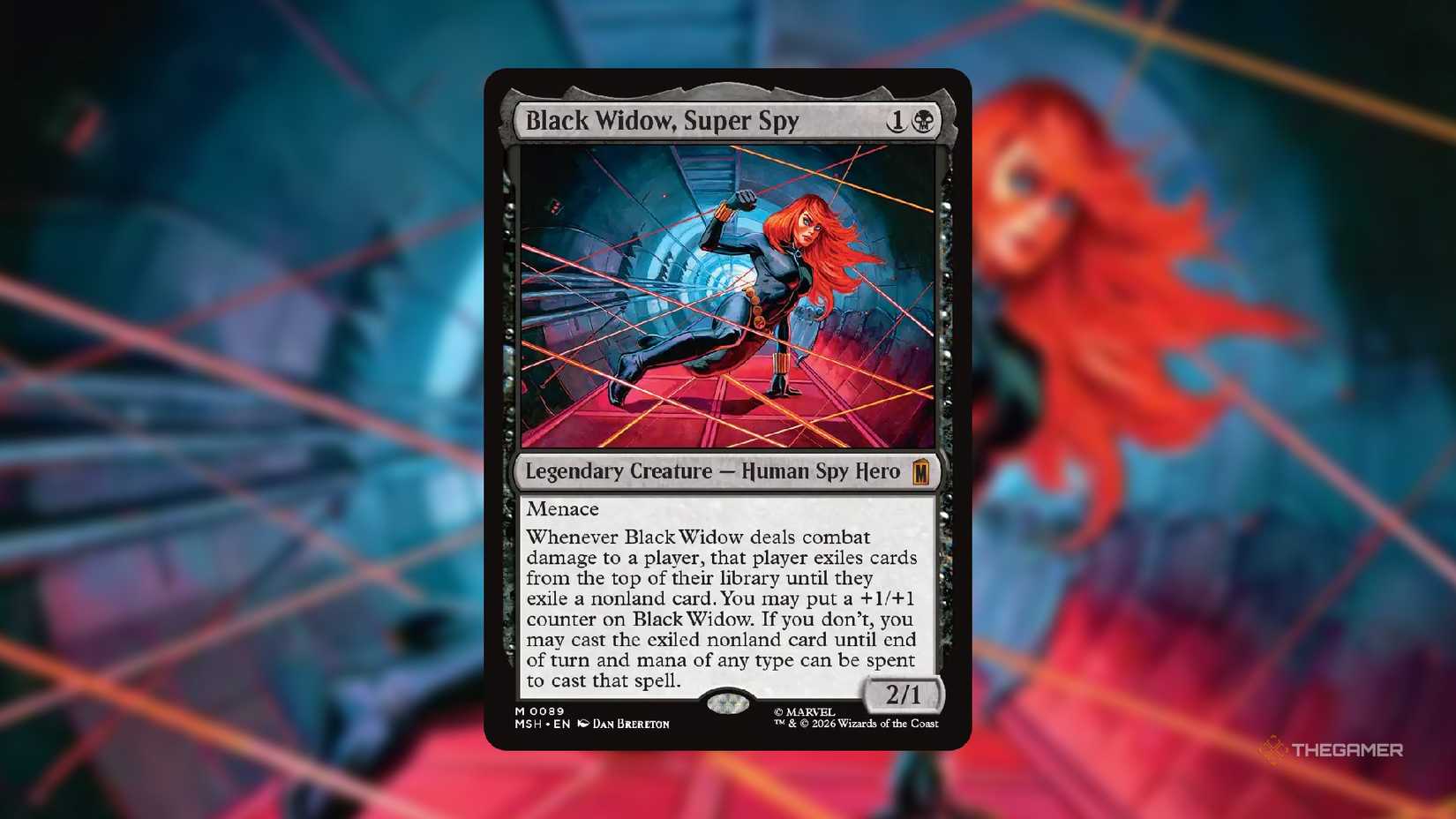 Black Widow, Super Spy MTG Card.