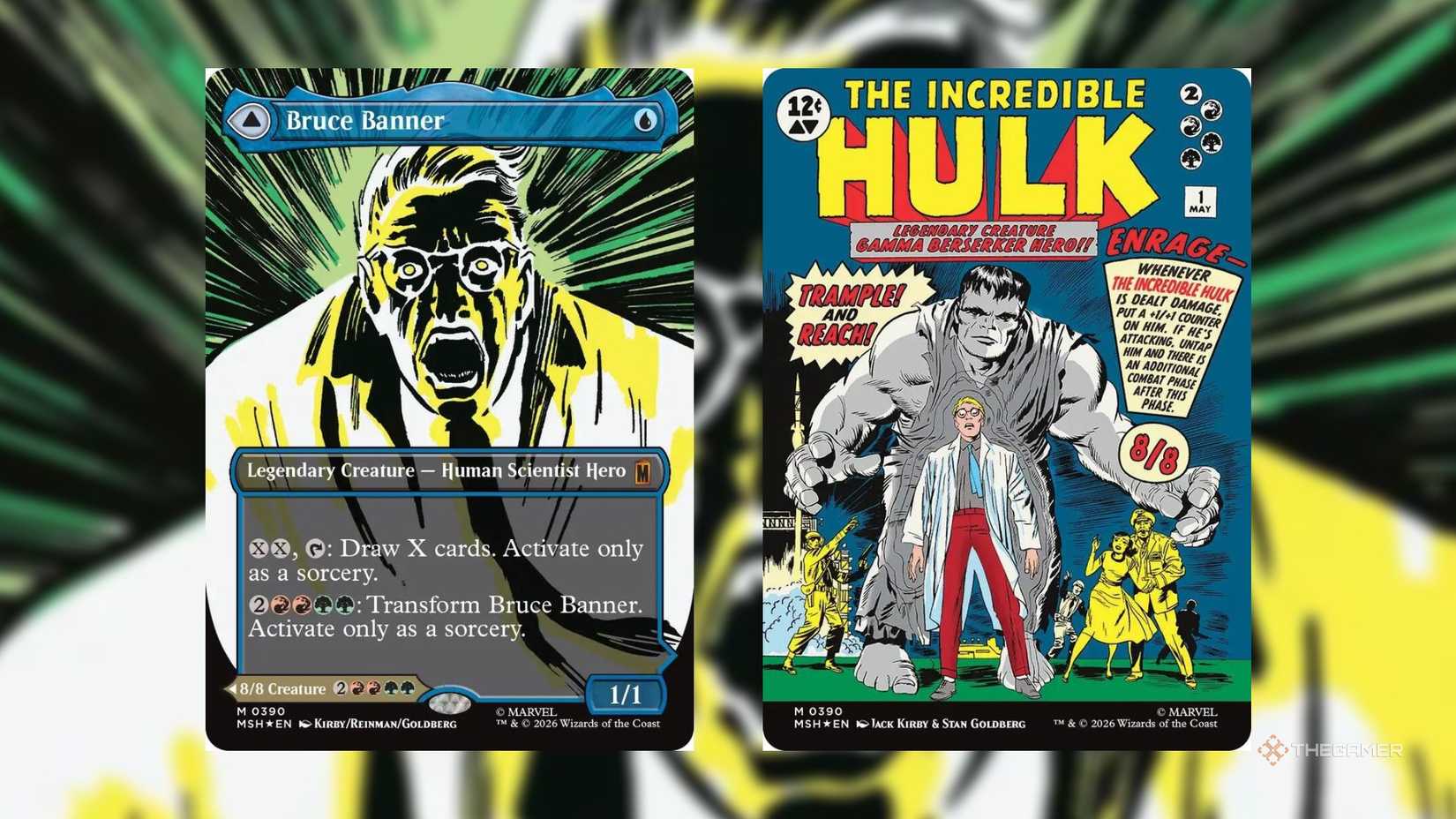 Bruce Banner The Incredible Hulk MTG Card.