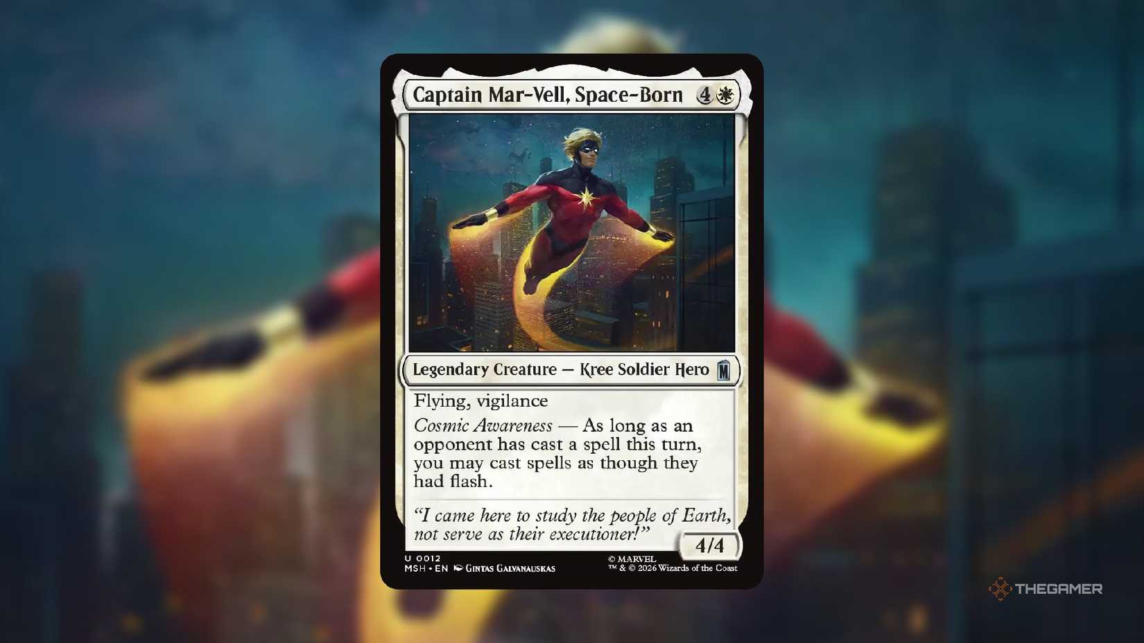 Captain Mar-Vel, Space-Born MTG Card.