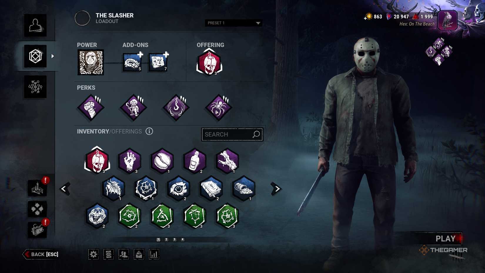Dead By Daylight Jason Build. 
