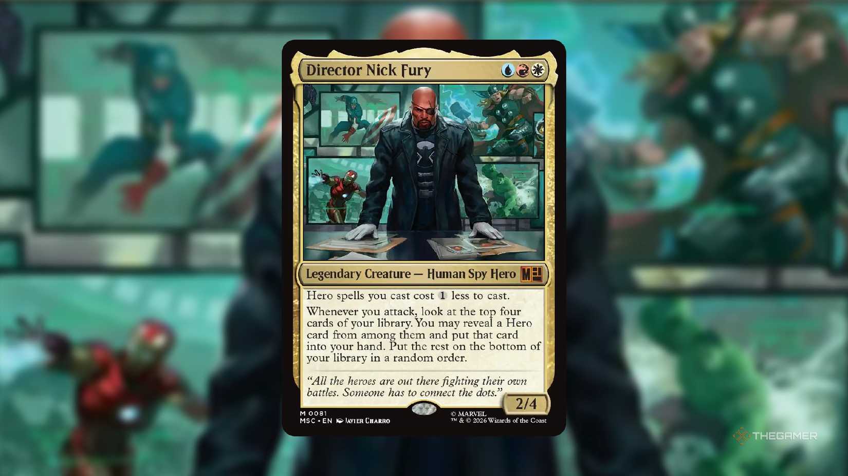 Director Nick Fury MTG card.